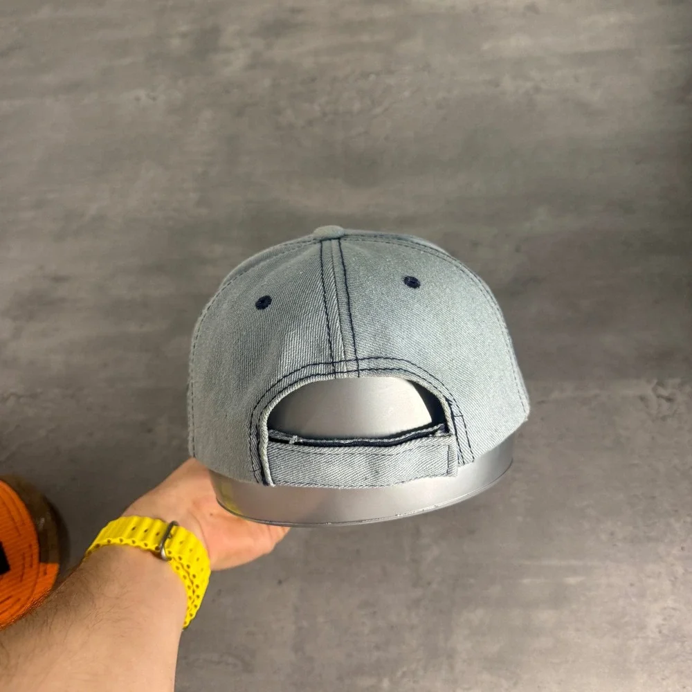 Asspizza‎ 730 F*** Life Hat Light Blue Denim Distressed Austin Babbitt Star Cap
